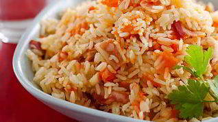 Рецепт Рисовой каши с тыквой и беконом в мультиварке