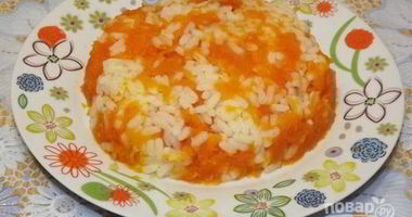 Рецепт Рисовой каши с тыквой на воде