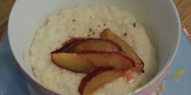 Рецепт рисовой каши со сливами и мускатным орехом