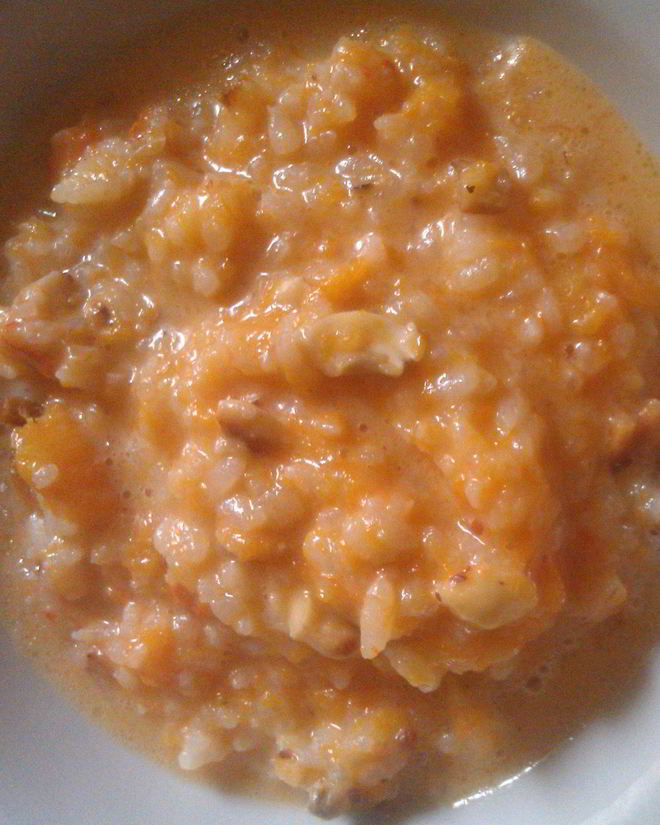 Рецепт тыквенной каши с рисом и орехами