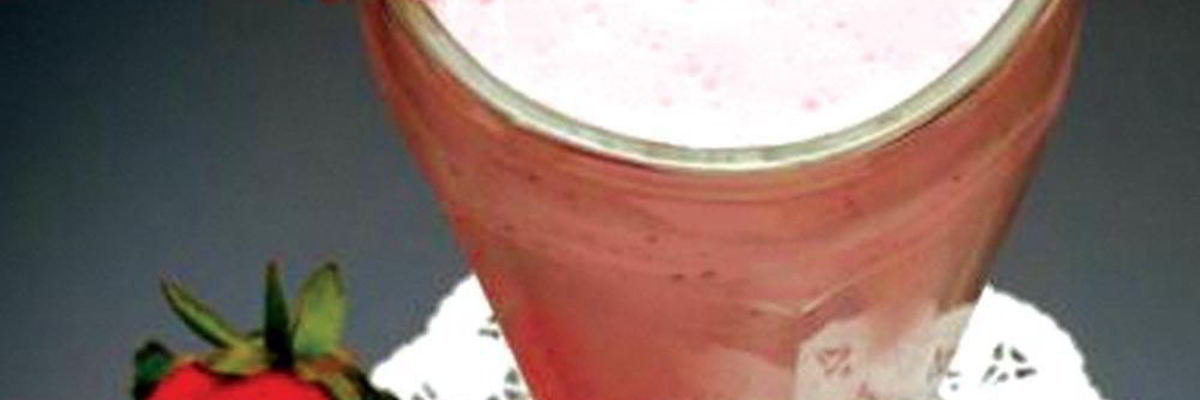 Рецепт Бананова-клубничного коктейль