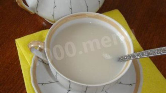 Рецепт чая с молоком