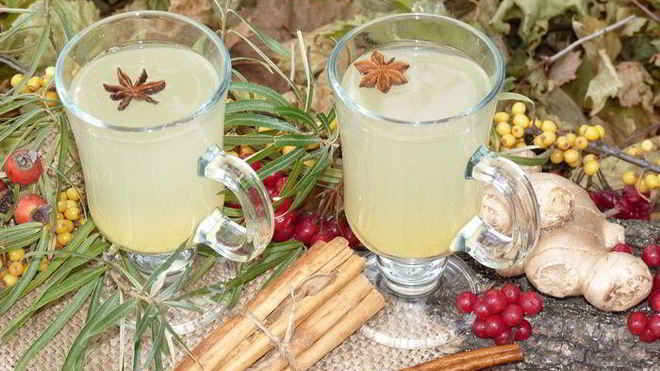 Рецепт имбирного чая с облепихой