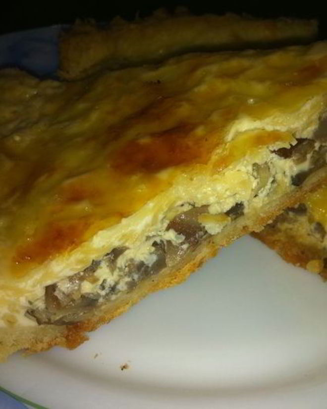 Рецепт киша с шампиньонами