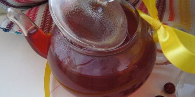 Рецепт Клюквенного чая на травяном настое