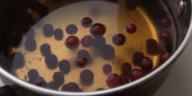 Рецепт клюквенного чая на травяном настое