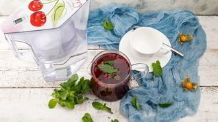 Рецепт Клюквенного чая с мятой