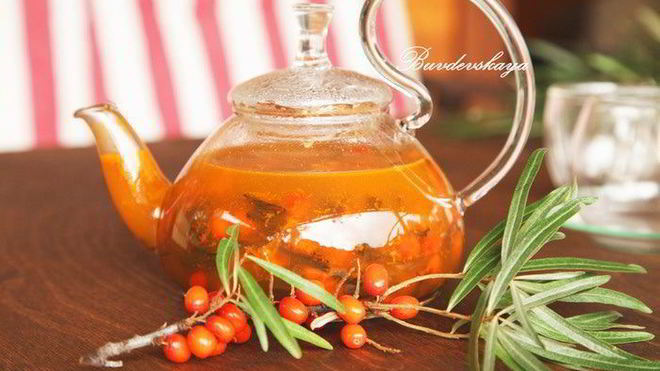 Рецепт облепихового чая с медом