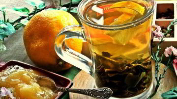 Рецепт Зеленого чая с медом и лимоном