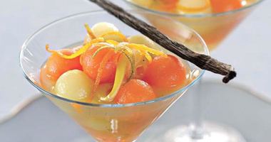 Рецепт Дыни в ванильно-цитрусовом сиропе