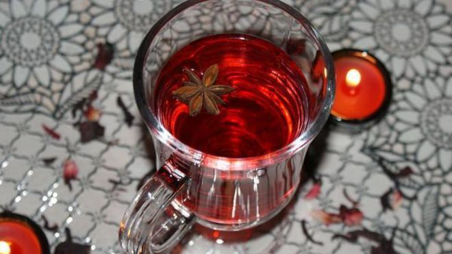 Рецепт безалкогольного глинтвейна из каркаде