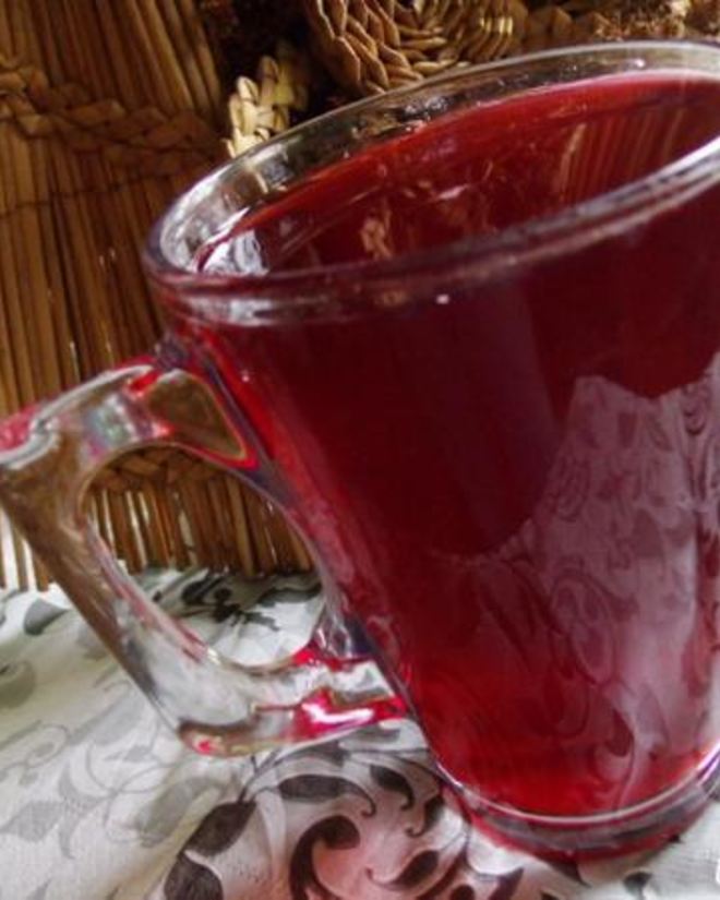 Рецепт безалкогольного глинтвейна из каркаде