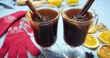 Рецепт Безалкогольного глинтвейна с курагой и черносливом