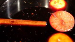 Рецепт Глинтвейна с мандаринами и корицей