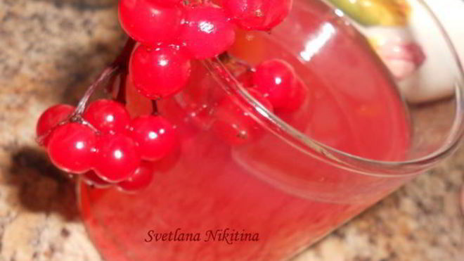 Рецепт киселя из калины