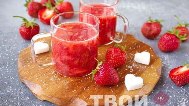 Рецепт киселя из клубники