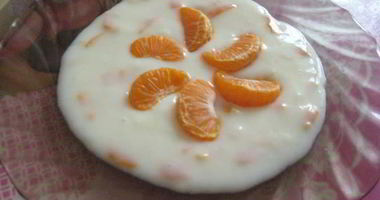 Рецепт Киселя молочного с мандаринами
