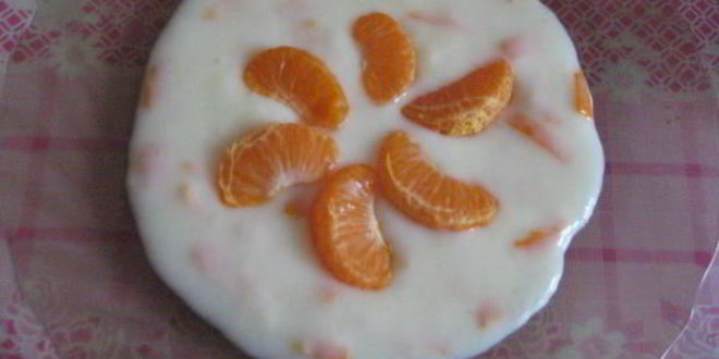 Рецепт киселя молочного с мандаринами