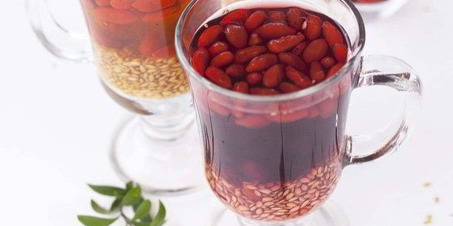 Рецепт Льняного киселя с ягодами годжи