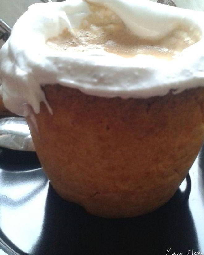 Рецепт имбирного кофе в съедобной кружке