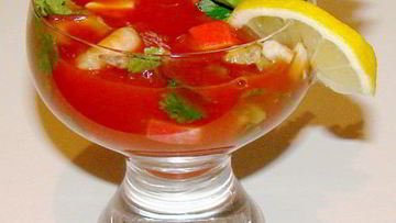 Рецепт Коктейля с креветками и авокадо