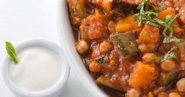 Рецепт Таджина с нутом и баклажанами