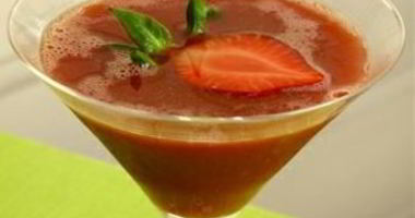 Рецепт Клубничного коктейля с горячим шоколадом