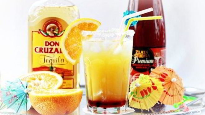 Рецепт коктейля текила-санрайз