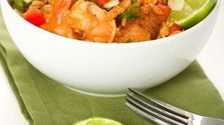 Рецепт Креветок с текилой и лаймом