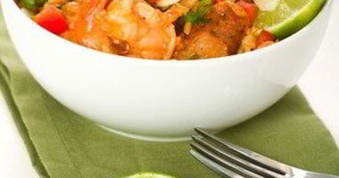 Рецепт Креветок с текилой и лаймом