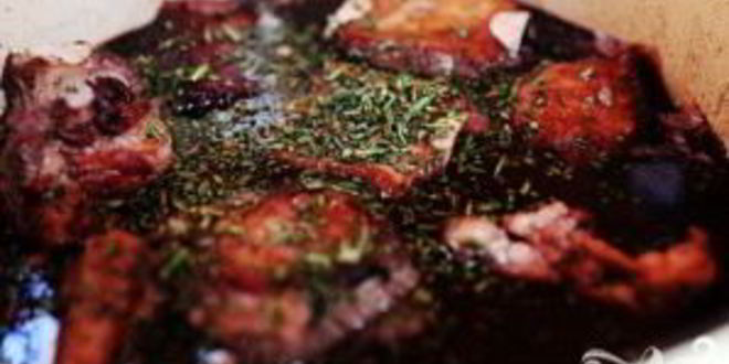 Рецепт ребрышек с вином и сливками