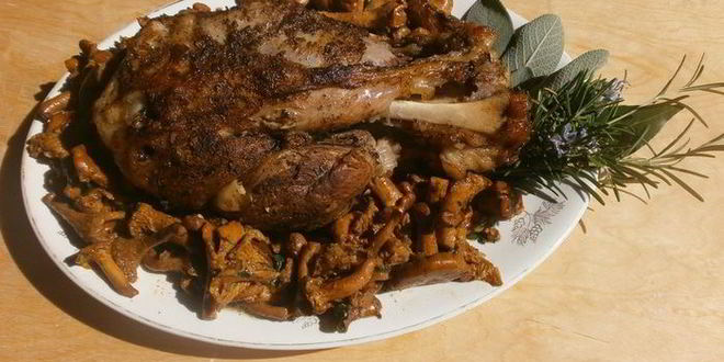 Рецепт свиной рульки с вином марсала