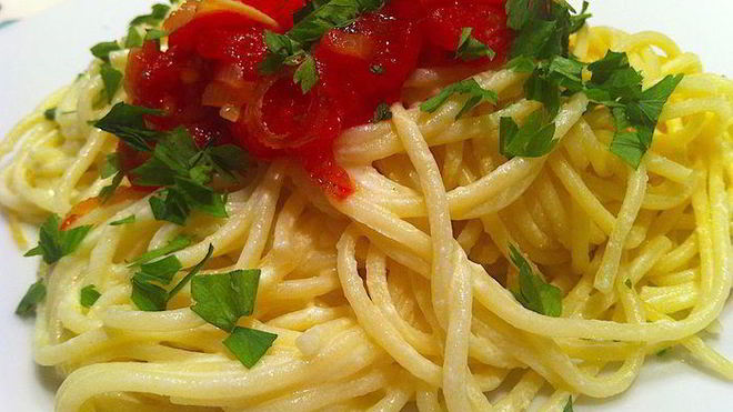 Рецепт спагетти с водкой