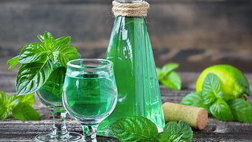 Рецепт Мятна-лаймового ликер