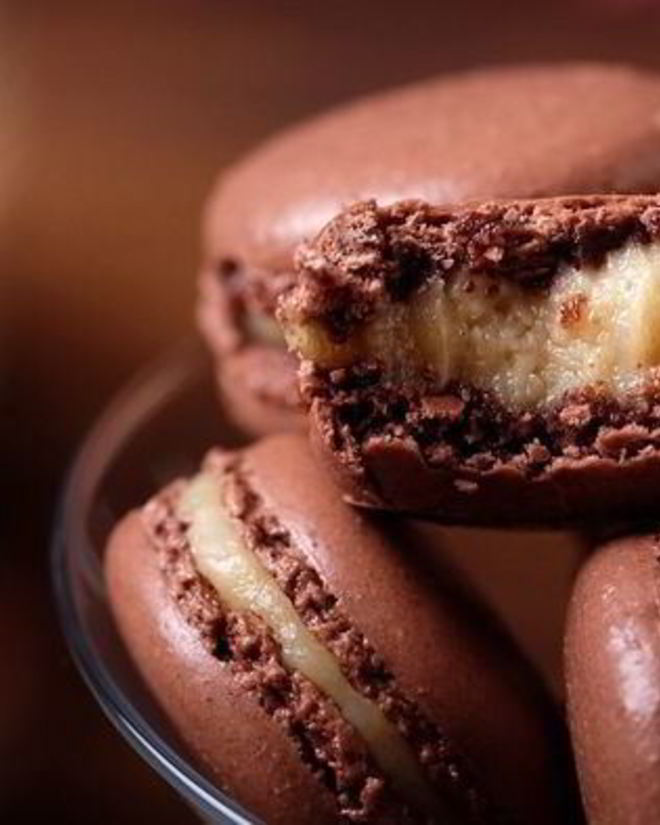 Рецепт шоколадных макарон с ликером baileys