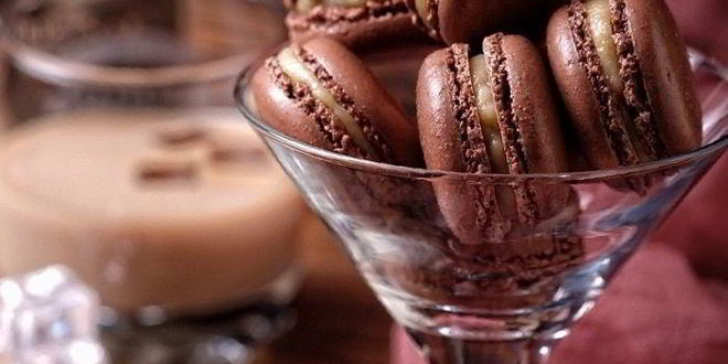 Рецепт шоколадных макарон с ликером baileys