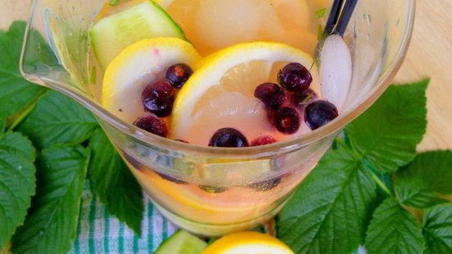 Рецепт лимонада огурец & лимон