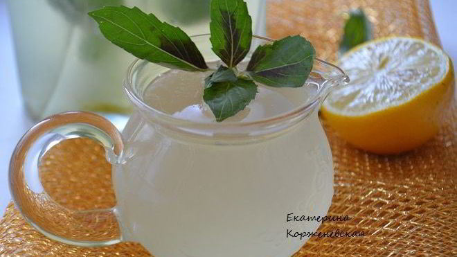 Рецепт лимонада с базиликом и душистым перцем
