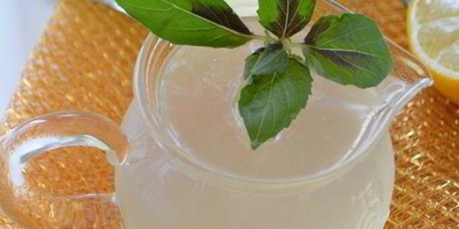 Рецепт лимонада с базиликом и душистым перцем