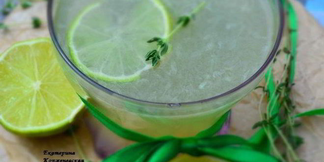 Рецепт Лимонада с тимьяном и лаймом