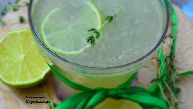 Рецепт лимонада с тимьяном и лаймом