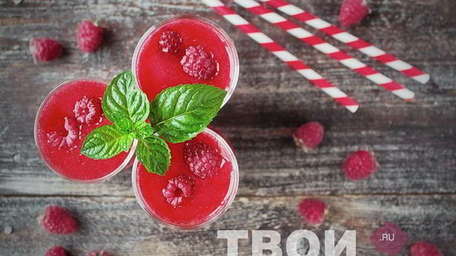 Рецепт малинового лимонада