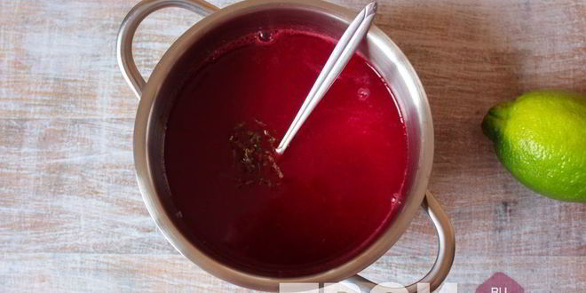 Рецепт малинового лимонада