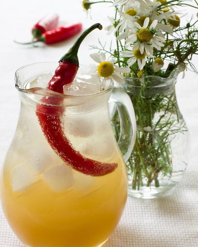 Рецепт ромашкового лимонада с чили