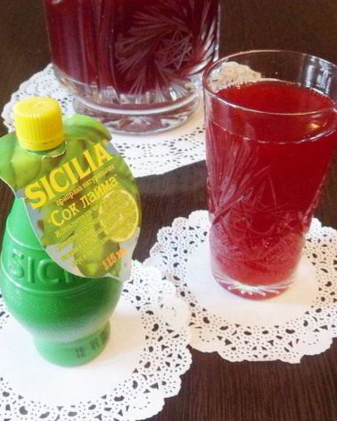 Рецепт вишневого лимонада с лаймом