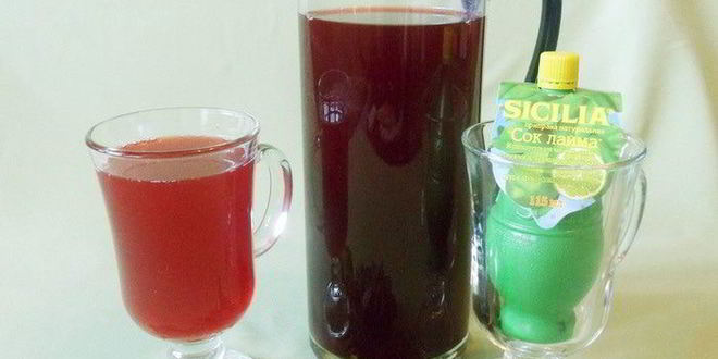 Рецепт вишневого лимонада с лаймом