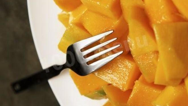 Рецепт манго в имбирно-мятном сиропе