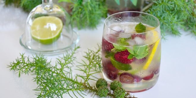 Рецепт Безалкогольного мохито с малиной