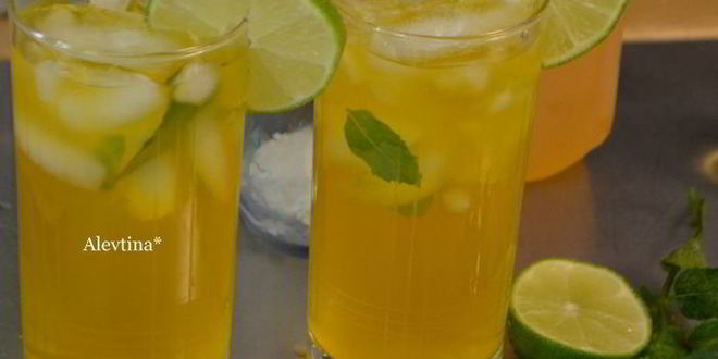 Рецепт чая мохито со льдом