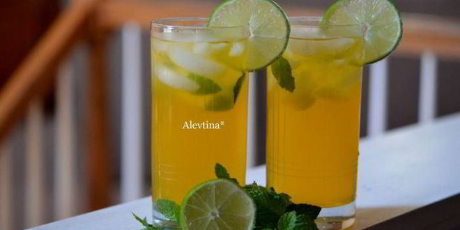 Рецепт чая мохито со льдом